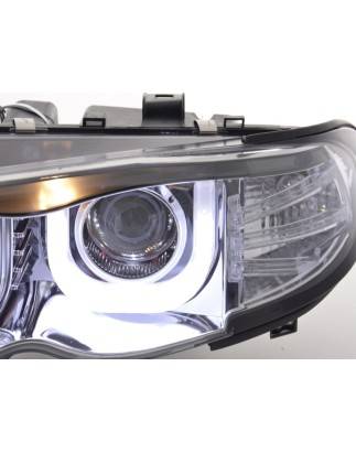 Angel eyes headlights BMW 3er E46 Limo / Touring 02-05 chrome