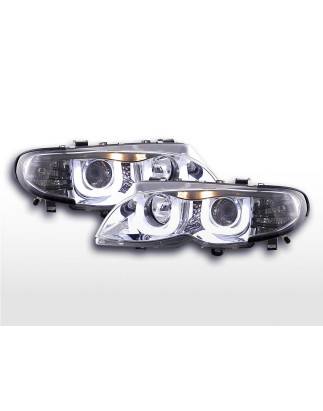 Angel eyes headlights BMW 3er E46 Limo / Touring 02-05 chrome