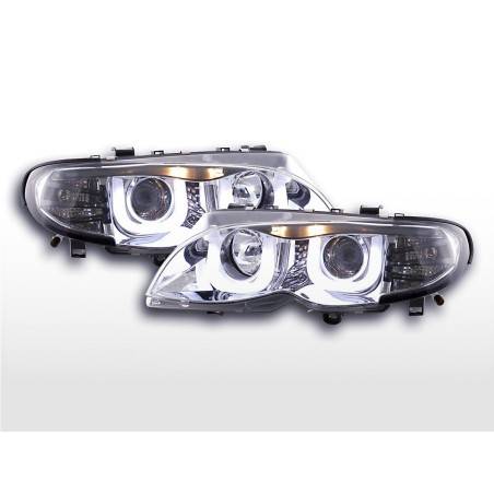 Angel eyes headlights BMW 3er E46 Limo / Touring 02-05 chrome