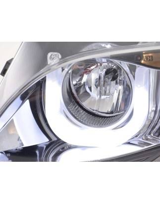 Angel eyes headlights BMW 3er E46 Limo / Touring 02-05 chrome