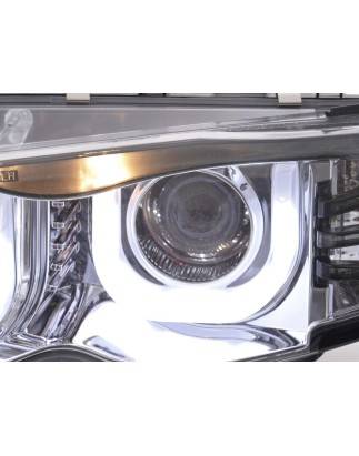 Angel eyes headlights BMW 3er E46 Limo / Touring 02-05 chrome