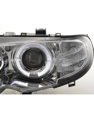 Headlight set BMW 3-series E46 Limo / Touring 02-05 chrome