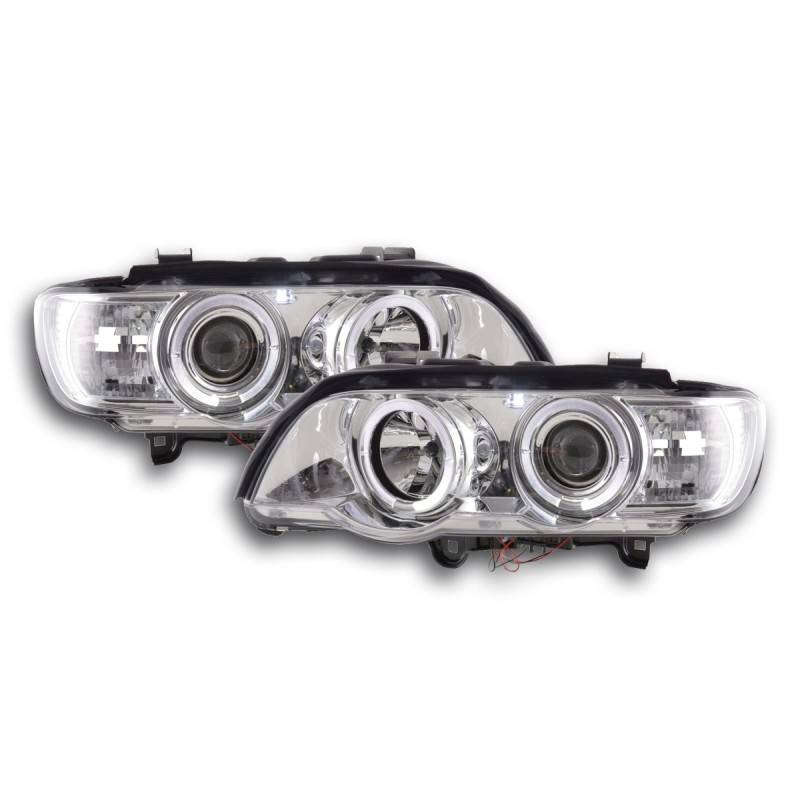 Headlight set BMW X5 E53 98-02 chrome