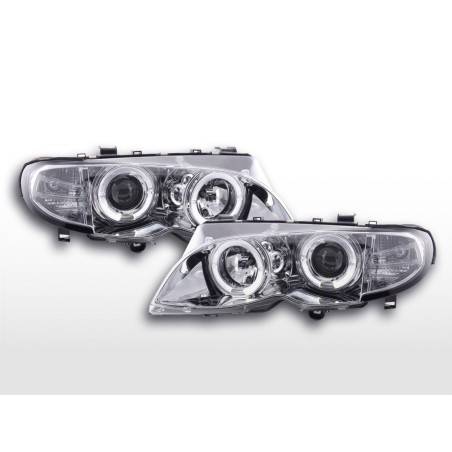 Headlight set BMW 3-series E46 Limo / Touring 02-05 chrome