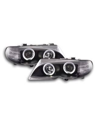 Headlight set BMW 3-series E46 Limo / Touring 02-05 black