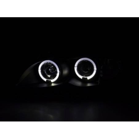 Headlight set BMW 3-series E46 Limo / Touring 02-05 black