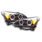 Headlight set BMW 5-series E60 / E61 03-07 black