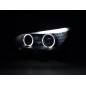 Headlight set BMW 5-series E60 / E61 03-07 black