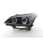 Headlight set BMW 5-series E60 / E61 03-07 black