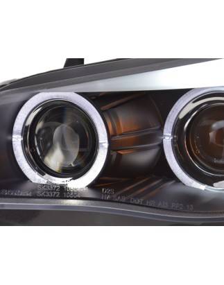 Headlight set BMW 5-series E60 / E61 03-07 black