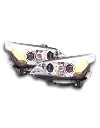 Phares pour BMW Série 5 E60 / E61 03-07 chrome