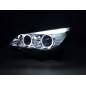 Headlight set BMW 5-series E60 / E61 03-07 chrome