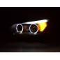 Headlight set BMW 5-series E60 / E61 03-07 black