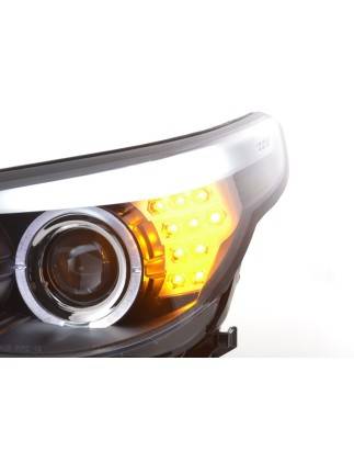 Headlight set BMW 5-series E60 / E61 03-07 black