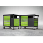 Mobile Workstation 7 Drawer & Cupboard 920mm