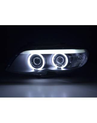 Headlight set Xenon Daylight CCFL DRL look BMW X5 E53 04-06 black