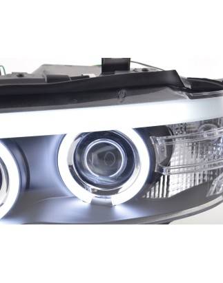 Headlight set Xenon Daylight CCFL DRL look BMW X5 E53 04-06 black