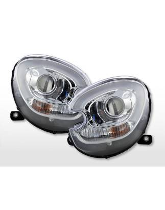 Phares Xenon Daylight LED DRL look Mini Countryman (R60) 10-17 chrome