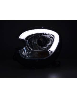 Headlight set Xenon Daylight LED DRL look Mini Countryman (R60) 10-17 chrome