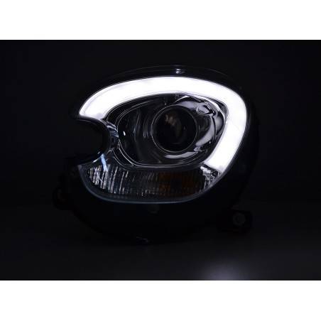 Headlight set Xenon Daylight LED DRL look Mini Countryman (R60) 10-17 chrome