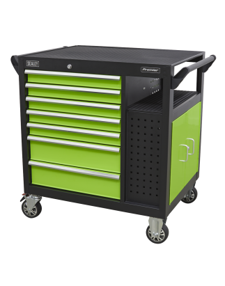 Mobile Workstation 7 Drawer & Cupboard 920mm