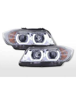 Daylight headlight LED DRL look BMW 3-series E90 / E91 05-08 chrome