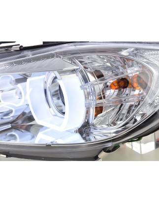 Daylight headlight LED DRL look BMW 3-series E90 / E91 05-08 chrome