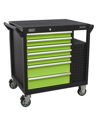 Mobile Workstation 7 Drawer & Cupboard 920mm