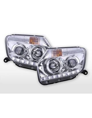 Headlight set Daylight LED daytime running lights Dacia Duster from 2014 chrome