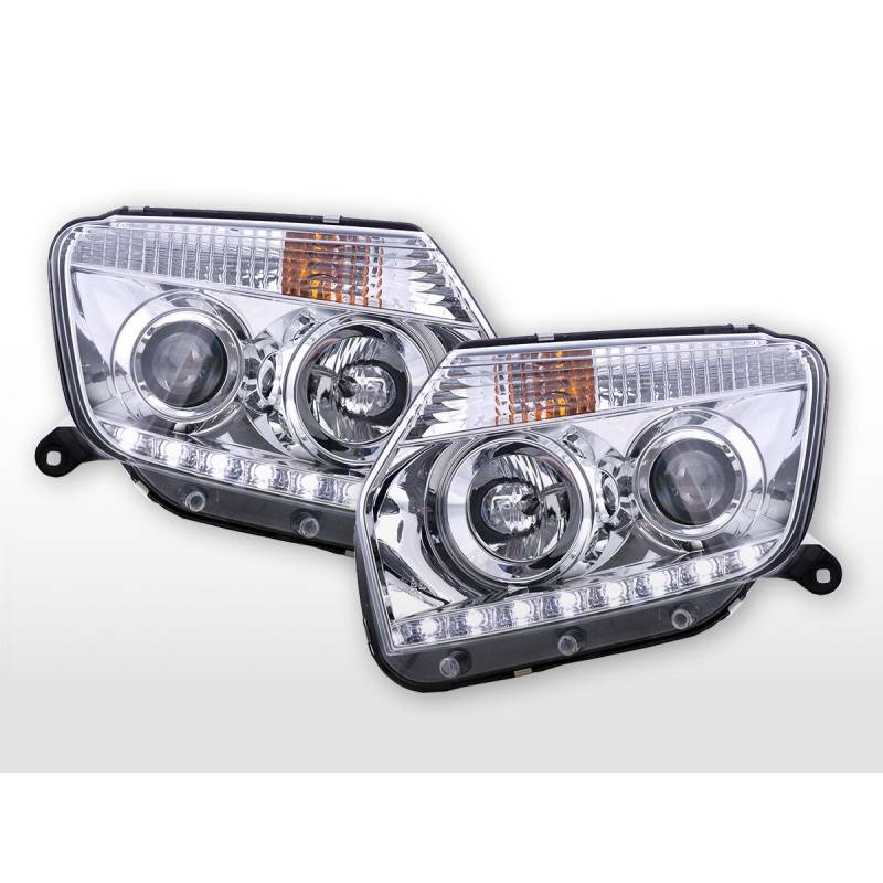 Headlight set Daylight LED daytime running lights Dacia Duster from 2014 chrome