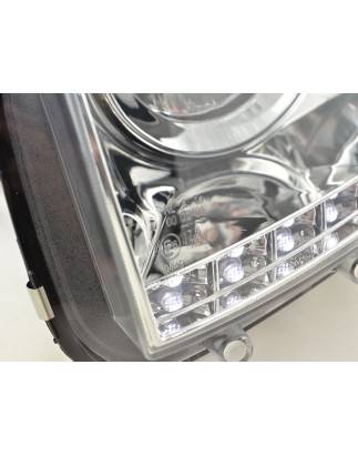 Headlight set Daylight LED daytime running lights Dacia Duster from 2014 chrome