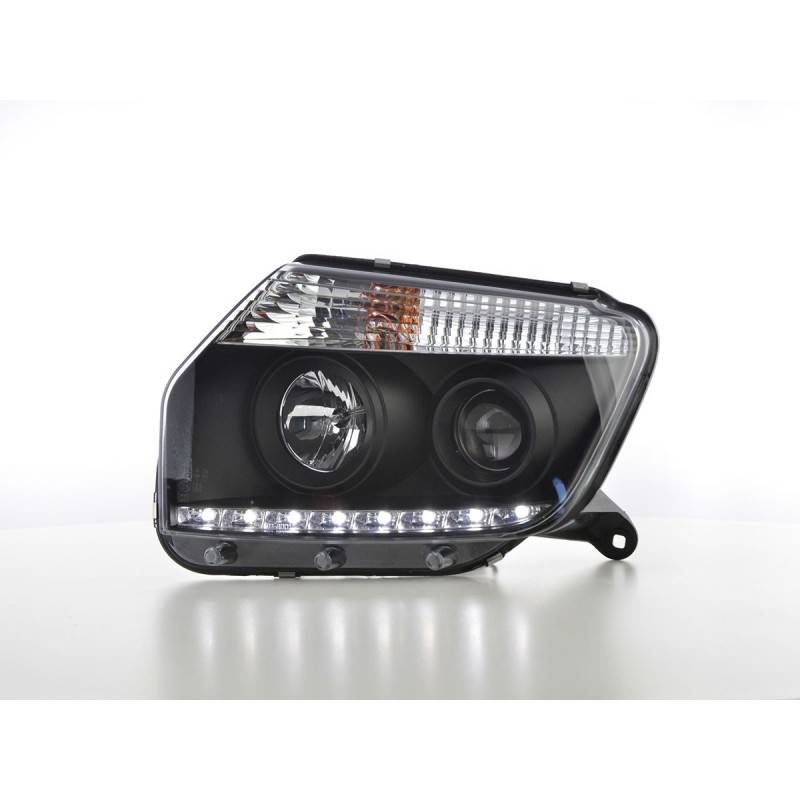 Headlight set Daylight LED daytime running lights Dacia Duster from 2014 black