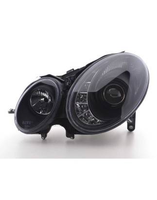 Phare Daylight LED DRL look Mercedes Classe E 211 02-06 noir