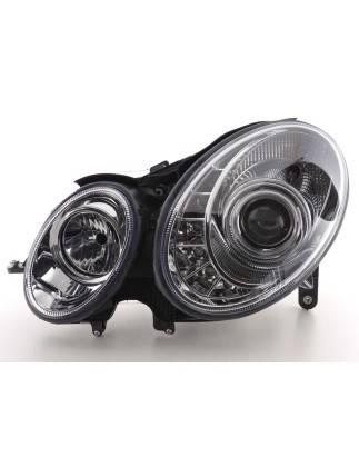 Daylight headlight LED DRL look Mercedes E-Class 211 02-06 chrome