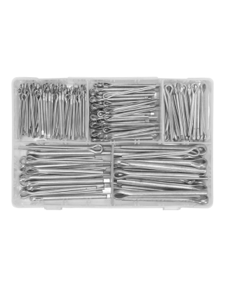 Assortiment de broches fendues 230 pièces grandes tailles métriques et impériales