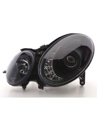 Phare Daylight LED DRL look Mercedes Classe E 211 02-06 noir