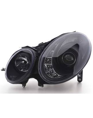 Phare Daylight LED DRL look Mercedes Classe E 211 06-09 noir