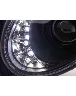 Phare Daylight LED DRL look Mercedes Classe E 211 06-09 noir