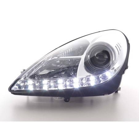 Daylight headlight LED DRL look Mercedes SLK 171 04-11 chrome