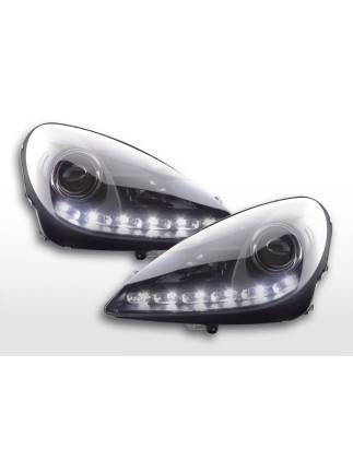 Daylight headlight LED DRL look Mercedes SLK 171 04-11 black