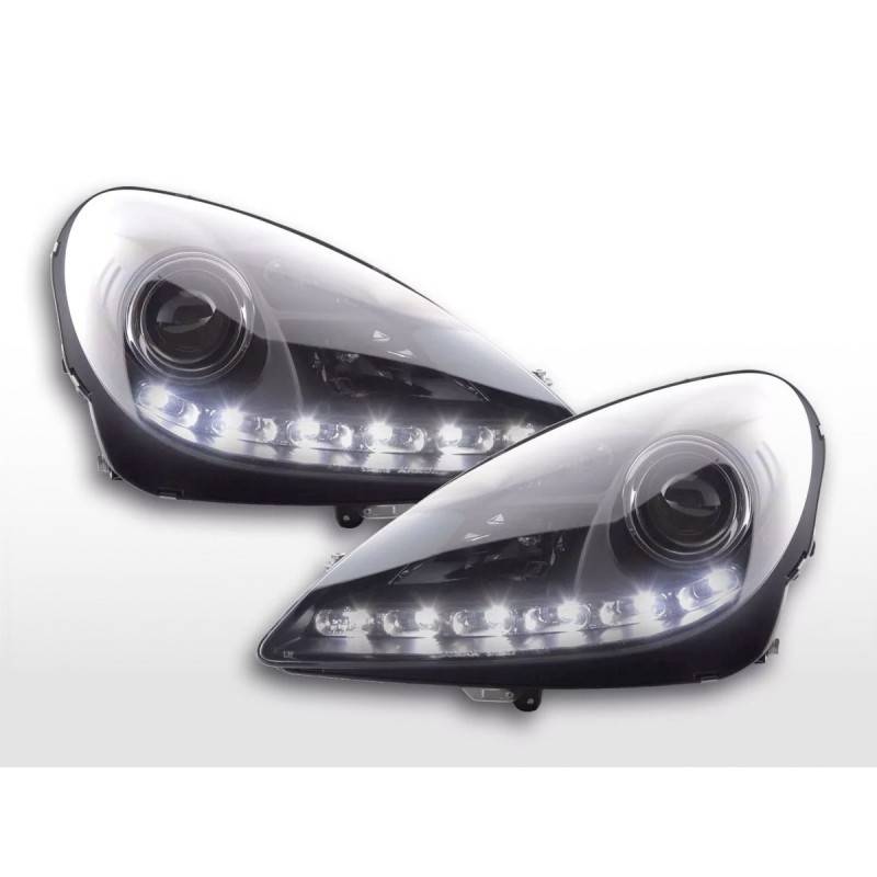 Phare Daylight LED DRL look Mercedes SLK 171 04-11 noir