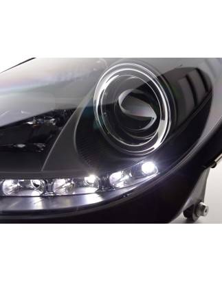 Daylight headlight LED DRL look Mercedes SLK 171 04-11 black