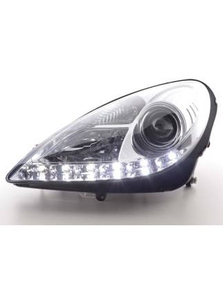 Daylight headlight LED DRL look Mercedes SLK R171 04-11 chrome