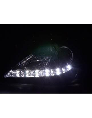 Daylight headlight LED DRL look Mercedes SLK R171 04-11 chrome