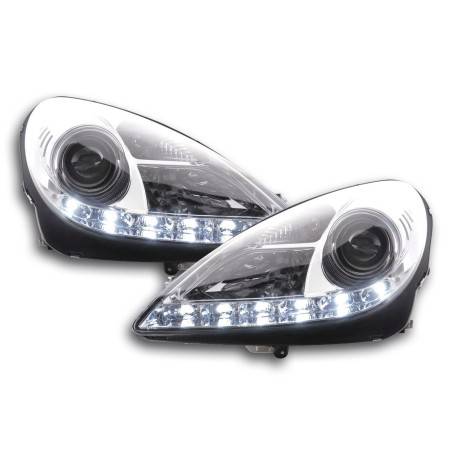 Phare Daylight LED feux de jour Mercedes SLK R171 chrome