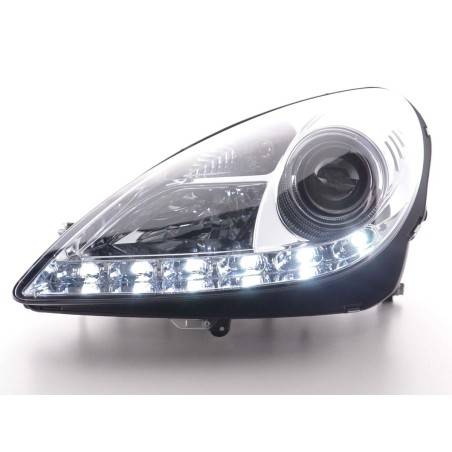 Daylight headlight LED daytime running lights Mercedes SLK R171 chrome