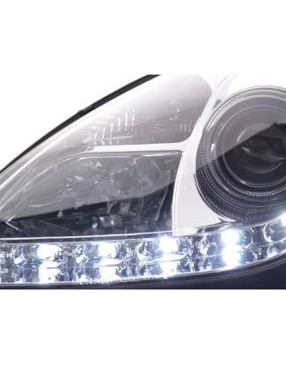 Daylight headlight LED daytime running lights Mercedes SLK R171 chrome