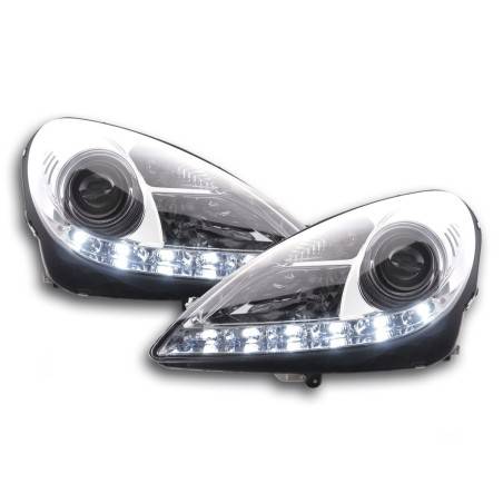 Daylight headlight LED daytime running lights Mercedes SLK R171 chrome