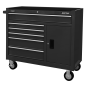 Rollcab 6 Drawer with Ball Bearing Slides - Black