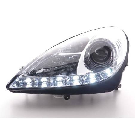 Daylight headlight LED daytime running lights Mercedes SLK R171 chrome